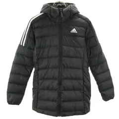 adidas アディダス ダウンジャケット L ブラック レディース 古着