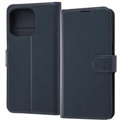 iPhone 13Pro ケース ダークネイビー 耐衝撃 手帳型カバー マグネット カードポケット 収納 スタンド シンプル おしゃれ オシャレ イングレム 【定形外郵便にて発送】【一週間以内発送】 【ゆうパケットにて発送】【７日以内発送】