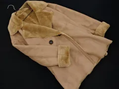 nano universe ナノユニバース フェイクムートン コート size36/ベージュ ◇■ レディース