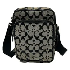 COACH(コーチ) ショルダーバッグ シグネチャーインターナショナルショルダーバッグ 4270 グレー×黒 レザー