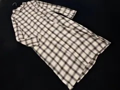 studio CLIP スタジオクリップ チェック シャツ ワンピース sizeM/白ｘグレー ◇■ レディース