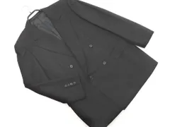 Aquascutum アクアスキュータム ダブル テーラード ジャケット sizeAB 5/黒 ■■ メンズ