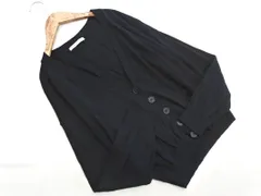 E Hyphen World gallery イーハイフンワールドギャラリー Vネック ニット カーディガン sizeF/紺 ◇■ レディース