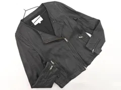 BEAUTY & YOUTH ビューティ&ユース ユナイテッドアローズ ラムレザー ノーカラー ジャケット sizeM/黒 ◇■ レディース
