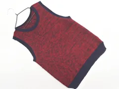 theory セオリー カシミヤ混 ニット ベスト sizeS/紺ｘ赤 ◇■ レディース
