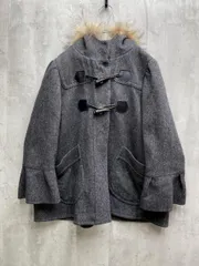 Balcony and Bed バルコニーアンドベッド ウール 麻 ダッフル コート ダークグレー ◆■レディース