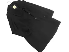 KUMIKYOKU 組曲 ウール100% コート size2/黒 ◇■ レディース