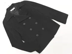 NATURAL BEAUTY BASIC ナチュラルビューティーベーシック アンゴラ混 ダブル ボタン ジャケット sizeL/黒 ◇■ レディース