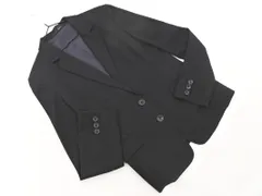 green label relaxing グリーンレーベルリラクシング ユナイテッドアローズ ストライプ テーラード ジャケット size40/黒 ■■ レディース