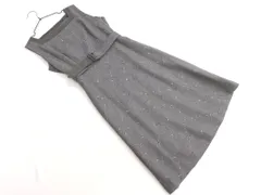 KUMIKYOKU 組曲 ウール100% スクエアネック Aライン ワンピース size2/グレー ◇■ レディース