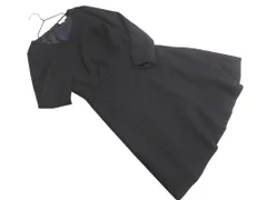 NATURAL BEAUTY BASIC ナチュラルビューティーベーシック ウール混 Vネック Aライン ワンピース sizeM/紺 ◇■ レディース