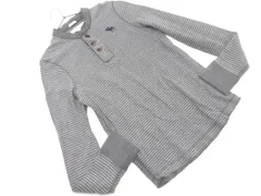 Abercrombie & Fitch アバクロンビー＆フィッチ ボーダー ハーフボタン カットソー sizeM/グレー ◇■ メンズ