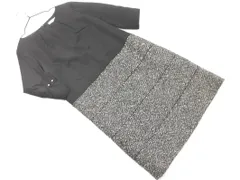 自由区 ウール混 ワンピース size44/黒 ◇■ レディース