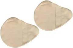 Micopuella(ミコプエラ) 乳癌パッド シリコンパッド 専用カバー 2枚セット 人工乳房保護カバー ホックなし (ベージュ,  S)