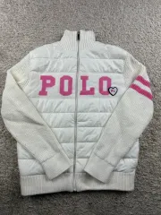 ポロ ダウン ニットジップアップ M(8-10) キッズ