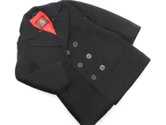 J.PRESS ジェイプレス ウール混 ピー コート size9/黒 ◇■ レディース