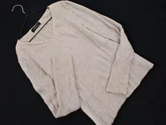 green label relaxing グリーンレーベルリラクシング ユナイテッドアローズ ウール100% リブ ニット セーター ライトグレー ◇■ レディース