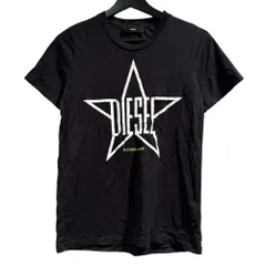 ディーゼル DIESEL Tシャツ プリント 半袖 黒 ブラック ■GY61