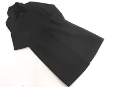 23区 ウール混 2WAY ロング コート size38/黒 ◇■ レディース