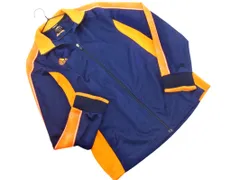 adidas アディダス トラック ジャケット sizeM/紺ｘオレンジ ◇■ メンズ
