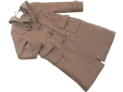 NATURAL BEAUTY BASIC ナチュラルビューティーベーシック ウール混 ダッフル コート sizeM/ブラウン ◇■ レディース