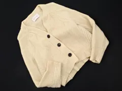 ADAM ET ROPE' アダムエロペ ウール100% 切替 カーディガン sizeF/オフホワイト ◇■ レディース