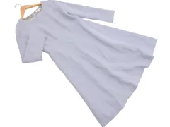 NATURAL BEAUTY BASIC ナチュラルビューティーベーシック ウール混 Aライン ワンピース sizeL/グレー ◇■ レディース