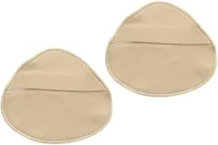 Micopuella(ミコプエラ) 乳癌パッド シリコンパッド 専用カバー 2枚セット 人工乳房保護カバー ホックなし (ベージュ,  L)