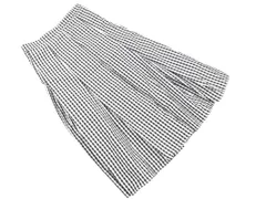 ABITOKYO アビトーキョー ギンガムチェック ロング スカート sizeM/白ｘ黒 ■■ レディース