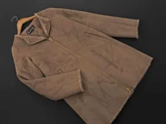 URBAN RESEARCH Sonny Label アーバンリサーチサニーレーベル フェイクムートン ノーカラー コート size36/モカ ◇■ レディース