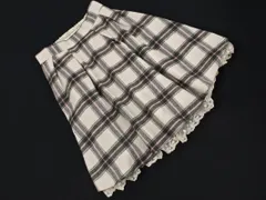 LODISPOTTO ロディスポット チェック レース フレア スカート sizeM/オフホワイト ◇■ レディース