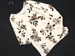 AZUL BY MOUSSY アズールバイマウジー 花柄 Ｖネック ニット セーター sizeM/白 ◇■ レディース