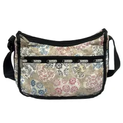 LESPORTSAC(レスポートサック) ショルダーバッグ - ベージュ×黒×マルチ ハート柄