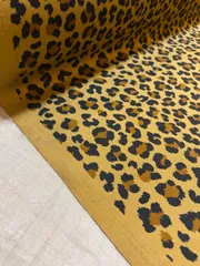 2m 日本製　レオパードツイル　ブラウン　生地