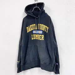 古着 used　Champion　チャンピオン　リバースウィーブ　スウェットパーカー/フーディー　黒　ブラック　XLサイズ