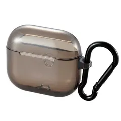 エレコム AirPods 第3世代 ケース ソフト TPU カラビナ付 ワイヤレス充電対応 ブラック ELECOM