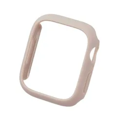 アップルウォッチ カバー Apple Watch Series 9 / 8 / 7 [ 41mm ] バンパー ハード ケース 側面保護 ラバーコート &me グレージュ