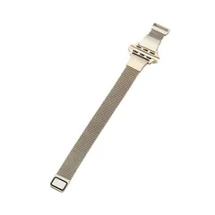 アップルウォッチ バンド SE ( 第2 / 第1世代 ) / Series 9 / 8 / 7 / 6 / 5 / 4 / 3 / 2 / 1 41mm 40mm 38mm ステンレス マグネット スリム シャンパンゴールド エレコム