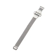 アップルウォッチ バンド SE ( 第2 / 第1世代 ) / Series 9 / 8 / 7 / 6 / 5 / 4 / 3 / 2 / 1 41mm 40mm 38mm ステンレス マグネット スリム シルバー エレコム