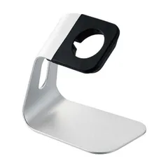 エレコム Apple Watch アップルウォッチ 充電器 卓上 スタンド 縦置き アルミ製 Series 7 6 5 4 3 2 1/SE [45mm 44mm 42mm 41mm 40mm 38mm] 全機種対応 シルバー ELECOM