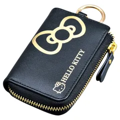 セイワ(SEIWA) 車内用品 ハローキティ キーケース KT532 スマートキー plus カード収納 B&G ブラック ゴールド HELLO KITTY