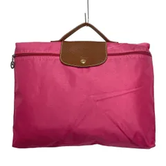 LONGCHAMP(ロンシャン) ハンドバッグ ル・プリアージュオリジナル ピンク×ダークブラウン レザー