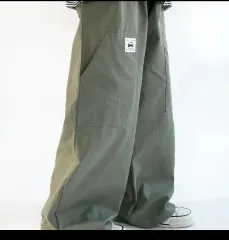 夏用_ワイド パンツ (ライトカーキ)