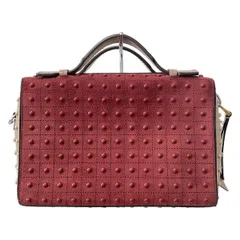 TOD'S(トッズ) ハンドバッグ ゴンミーニバッグ ボルドー×ブラウン レザー