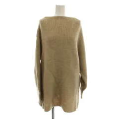 イエナ IENA ニット ウール F ベージュ 長袖 ボートネック リブ編み /JP