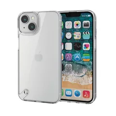 エレコム iPhone 14 13 ケース カバー ハイブリッド 耐衝撃 超衝撃吸収 スリム ストラップホール付 高透明 極み設計 クリア ELECOM  【普通郵便にて5営業日以内発送】