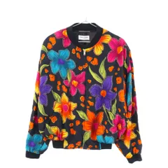 SAINT LAURENT PARIS (サンローランパリ) Teddy Floral Crepe Jacket テディ フローラル クレープ ブルゾン ジャケット マルチカラー 684941 Y2E89のサムネイル