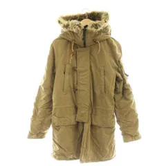 ジョンブル JOHNBULL ミリタリーコート モッズコート フード S ベージュ /ES ■OS