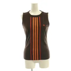 バーバリーブルーレーベル BURBERRY BLUE LABEL カットソー ノースリーブ 38 茶 ブラウン オレンジ /SS ■OS