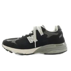 ニューバランス NEW BALANCE MR993BK スニーカー シューズ US9.5 27.5cm 黒 ブラック 白 ホワイト /AN23